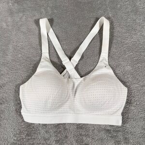 Victoria Sport Lightweight White Perforated Sports Bra 32B